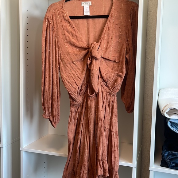 L⭐️SPACE Stay Golden Dress in Putty Size Medium - Picture 5 of 5